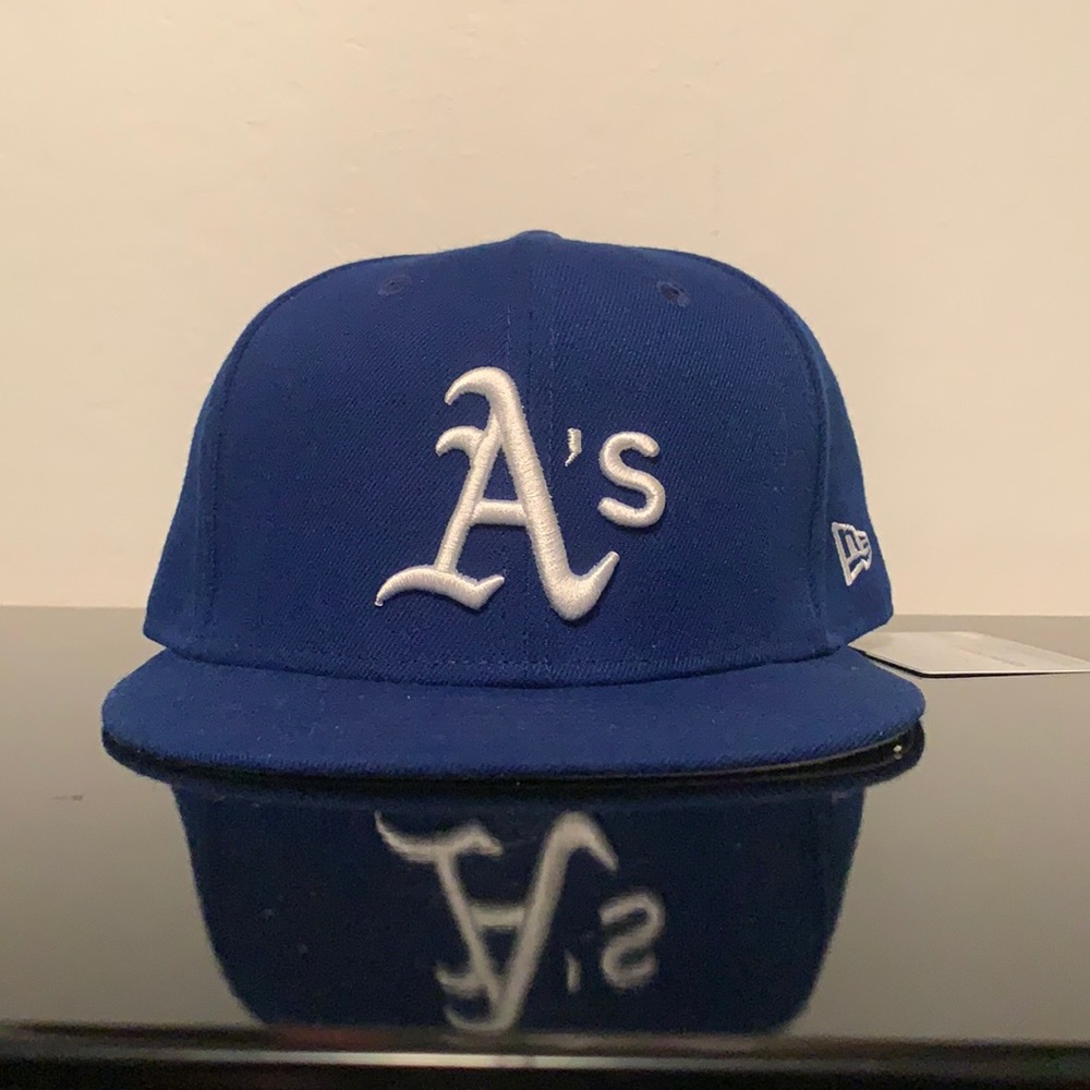 A’s New Era Fitted Cap | BLUE GRAY WHITE |
